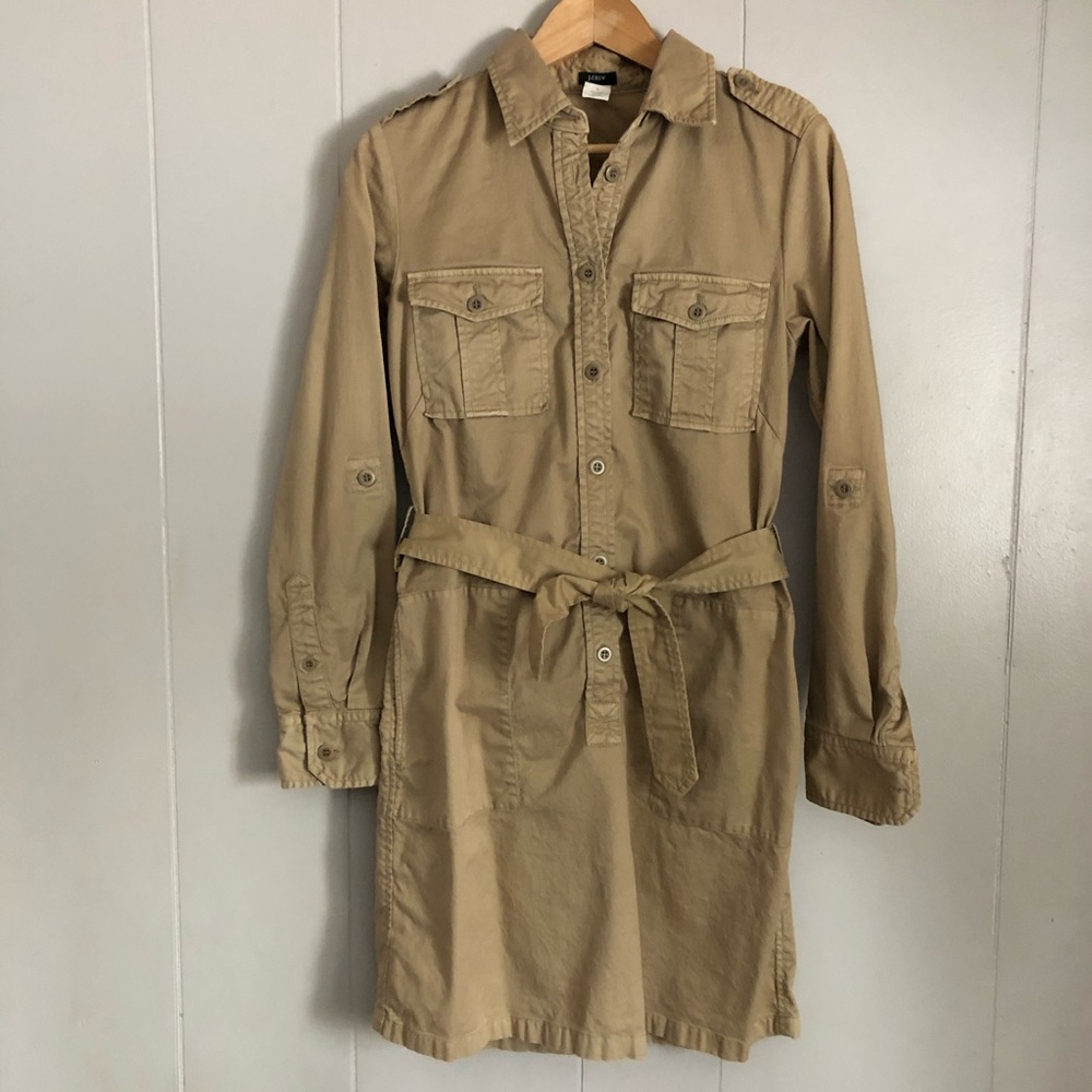 J Crew Khaki Cargo Dress